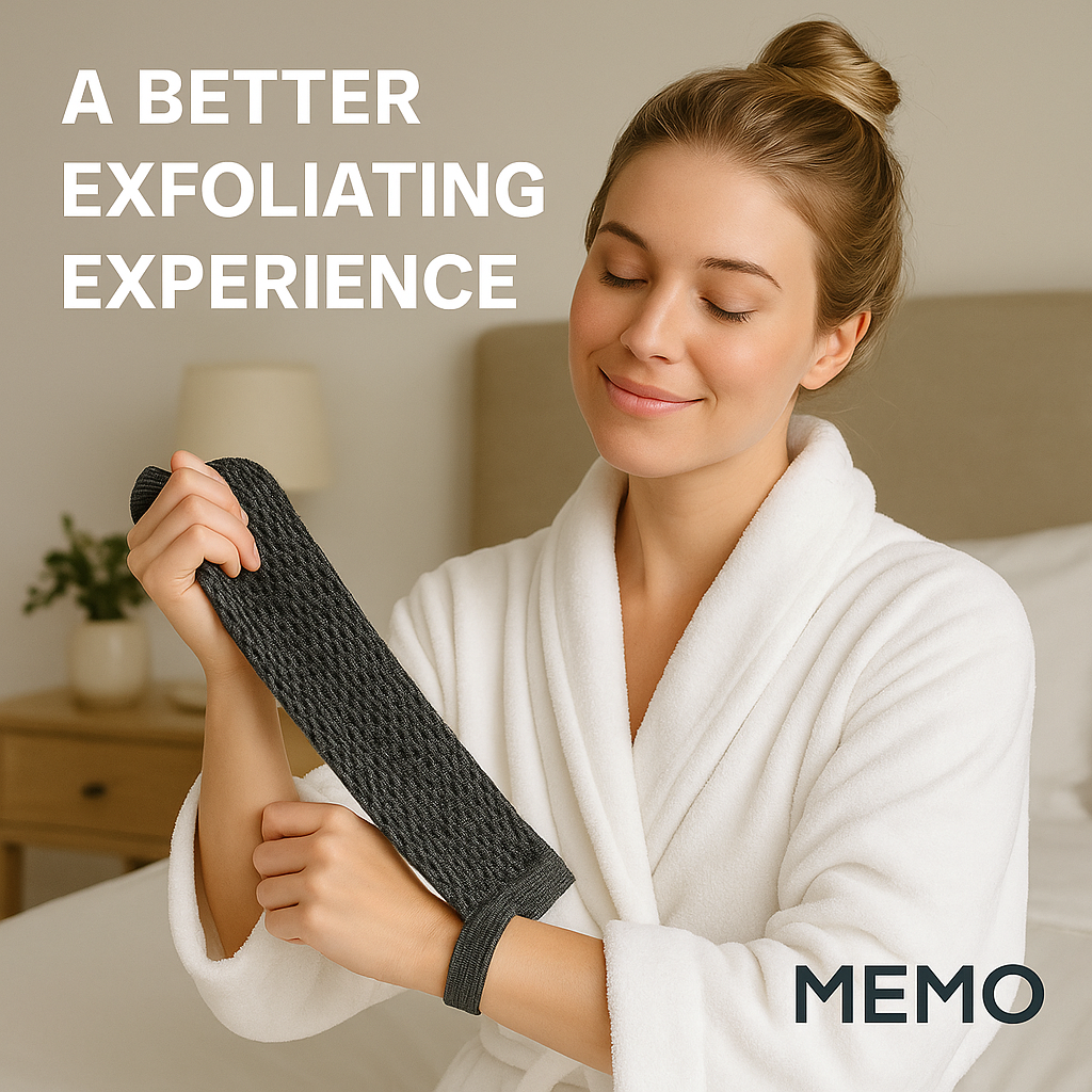 Memo® Antibacterial Exfoliating Towel